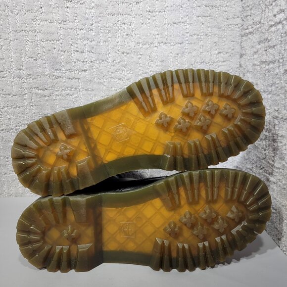 Dr Martens Luana Womens Size US 8 Black Leather Lace Up 7-Eye Combat Boot Shoes - Picture 10 of 11